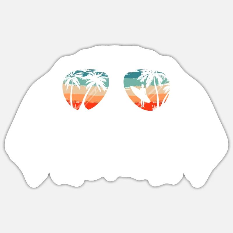 Chien teckel Sticker taille S (10 x 10 cm)