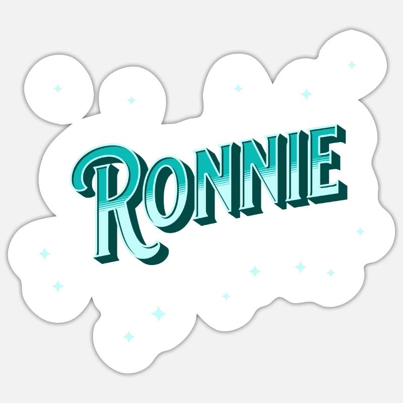 Ronnie name personalized Sticker size S (10 x 10 cm)