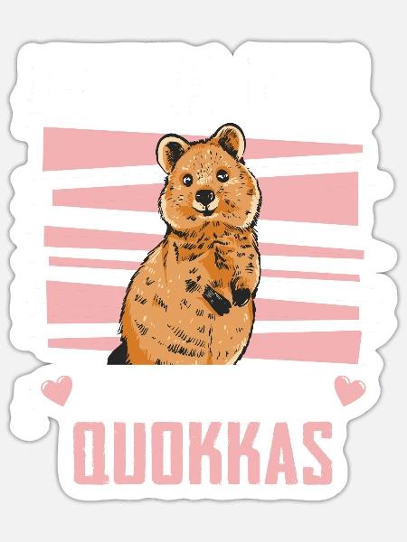 Kurzschwanzkänguru Quokka Tier - Sticker Größe S (10 x 10 cm) - Mattweiß