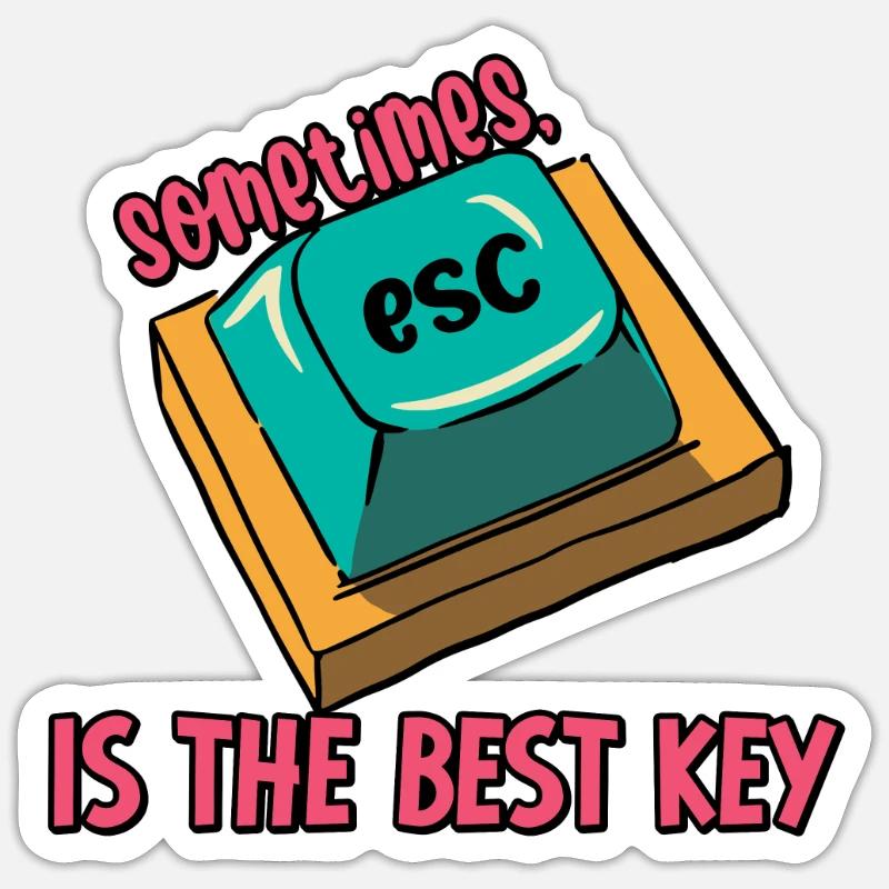 Software-Ingenieur Computer Schlüssel Sticker Größe S (10 x 10 cm)