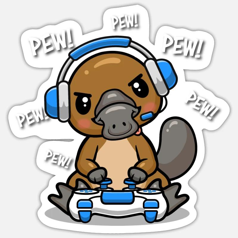 Platypus Sticker size S (10 x 10 cm)