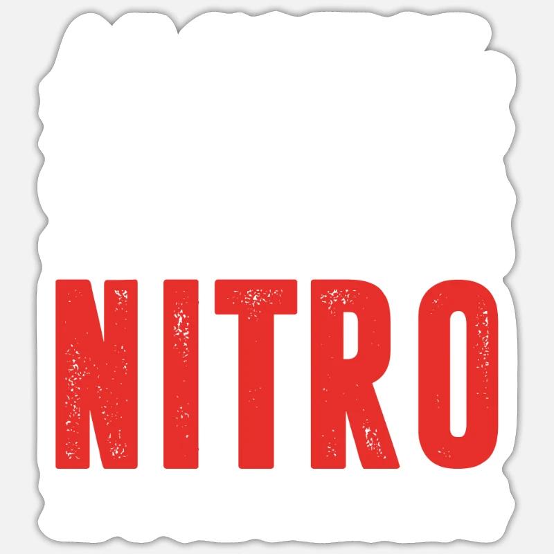 Nitro est pour la course, la course de dragster Sticker taille S (10 x 10 cm)