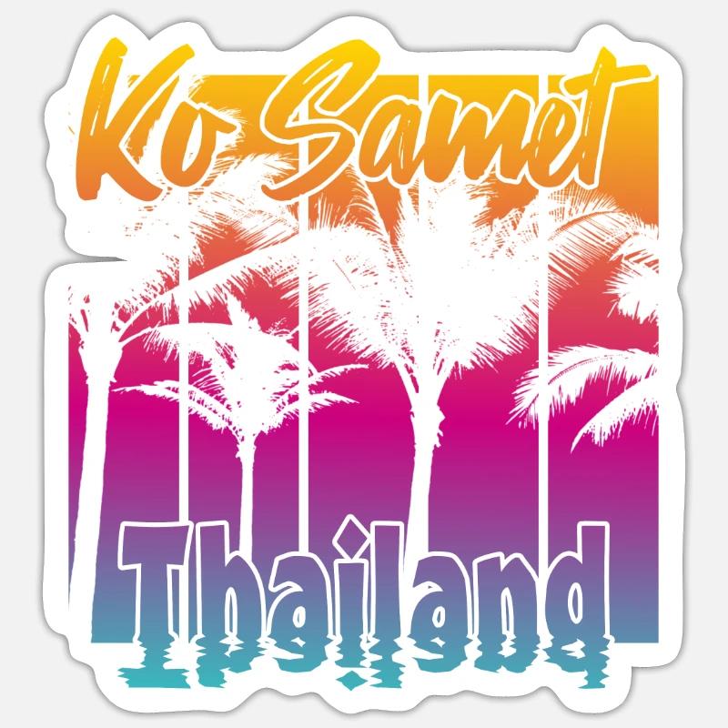 Ko Samet Thailand - Sticker size S (10 x 10 cm) - white matte