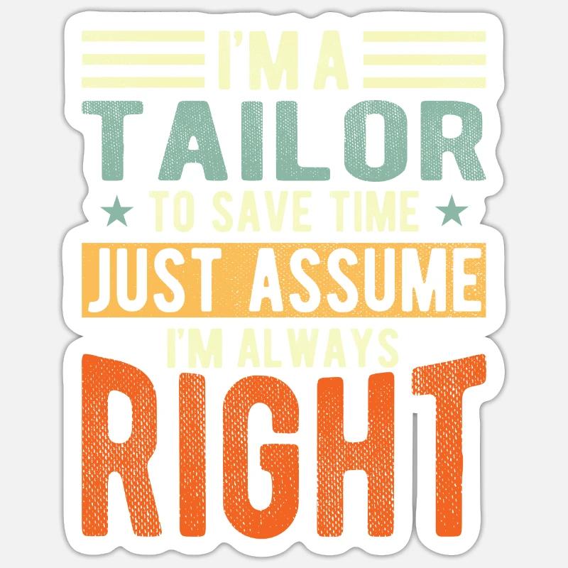 Tailleur Sticker taille S (10 x 10 cm)