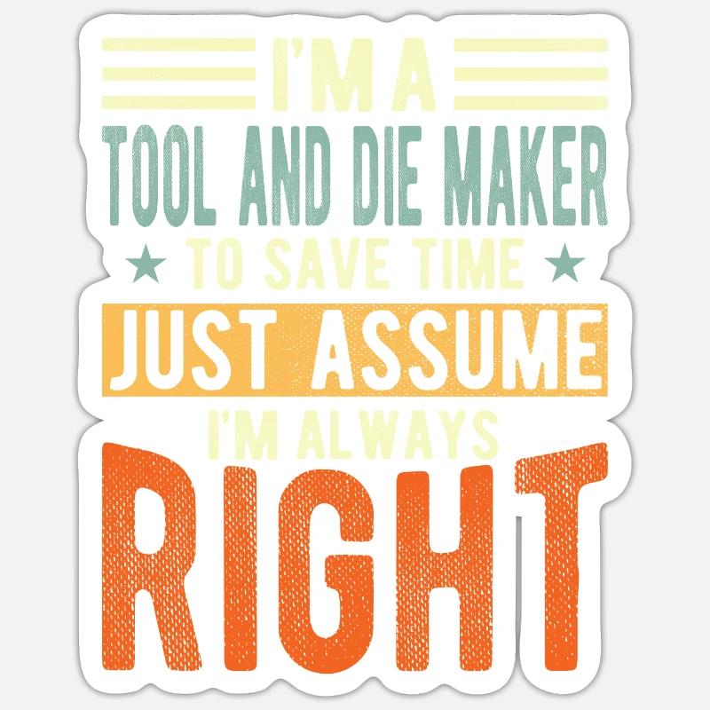 Tool and stork creator Sticker size S (10 x 10 cm)