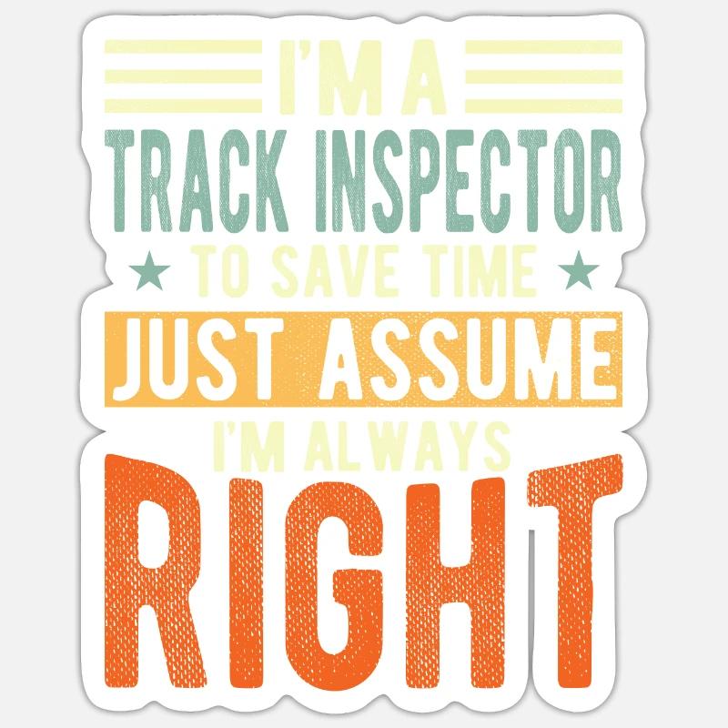 Persecution Inspector - Sticker size S (10 x 10 cm) - white matte