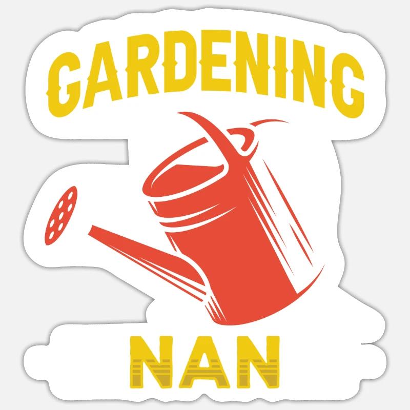 Gartenarbeit Großmutter Garten Oma Gärtnerin Sticker Größe S (10 x 10 cm)