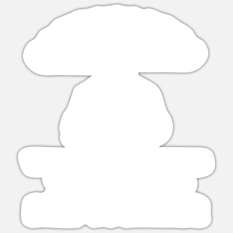 Kellner Kellnerin Paar - Sticker Größe S (10 x 10 cm) - Mattweiß