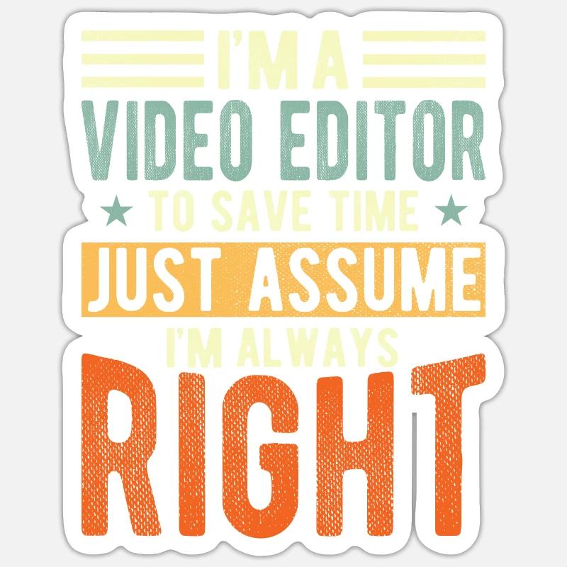 Video Editor Sticker size S (10 x 10 cm)