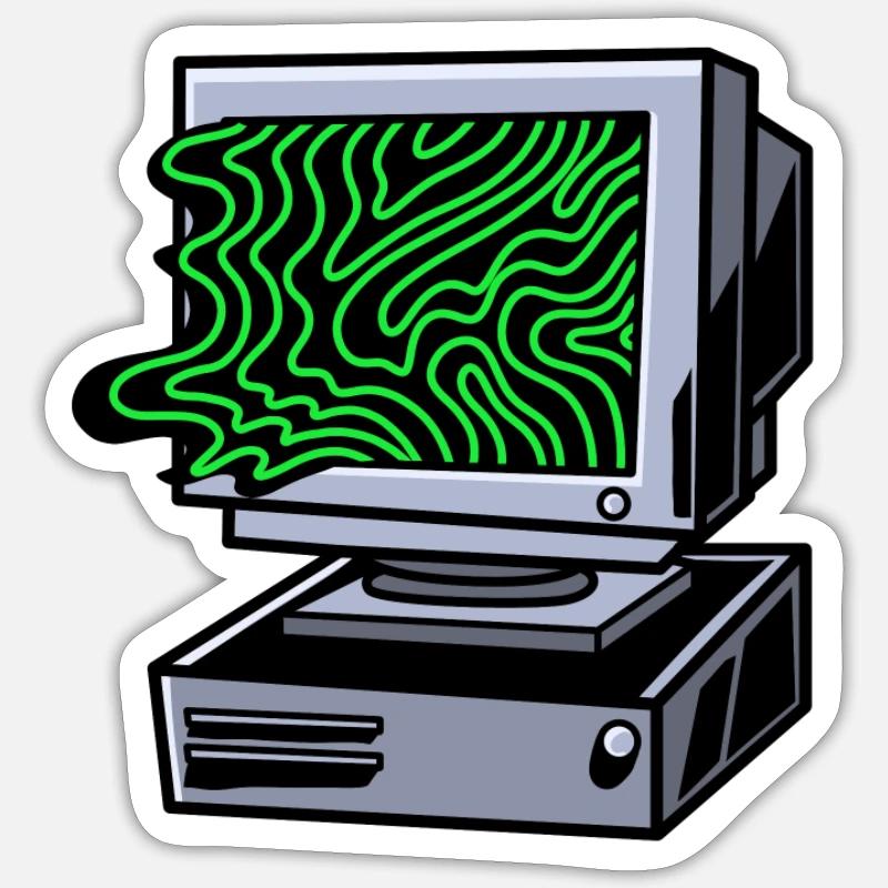 Developer Coder Programmer - Sticker size S (10 x 10 cm) - white matte