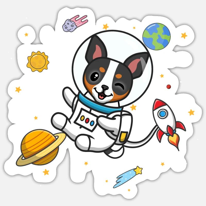 Rat Terrier - Sticker size S (10 x 10 cm) - white matte