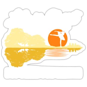 Life is Short but sweet for certain guitar - Sticker size S (10 x 10 cm) - white matte - Front