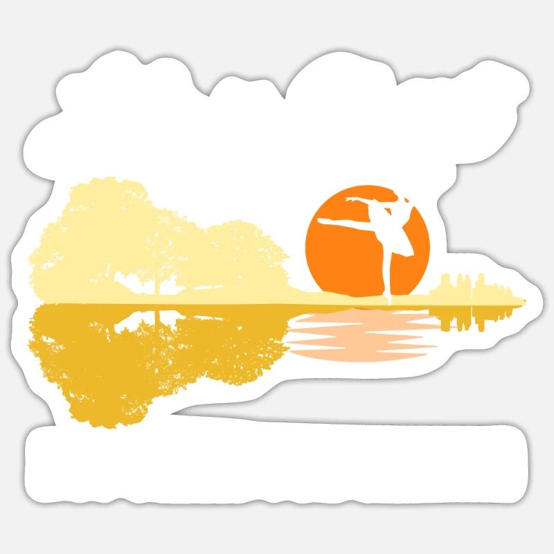 La vie est courte mais douce pour certaines guitares Sticker taille S (10 x 10 cm)