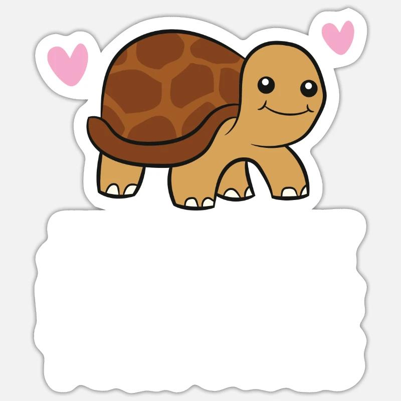Nur ein Junge, der Schildkröten liebt Sticker Größe S (10 x 10 cm)