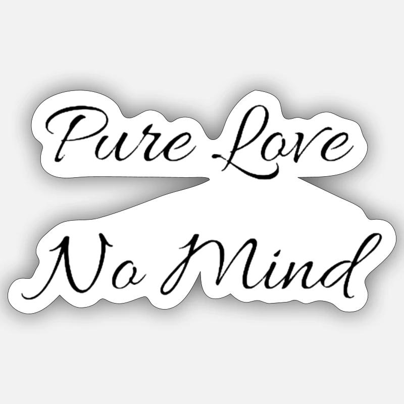 Pure Love Gift Idea - Sticker size S (10 x 10 cm) - white matte