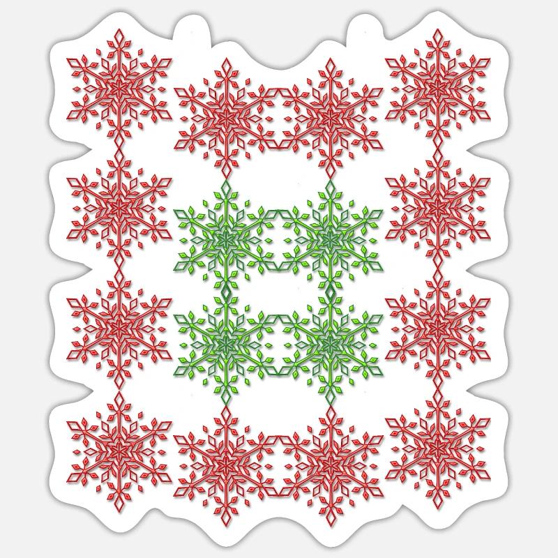 Stelle Rosse Sticker formato S (10 x 10 cm)