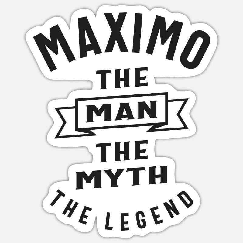 Maximo Custom Name Sticker size S (10 x 10 cm)