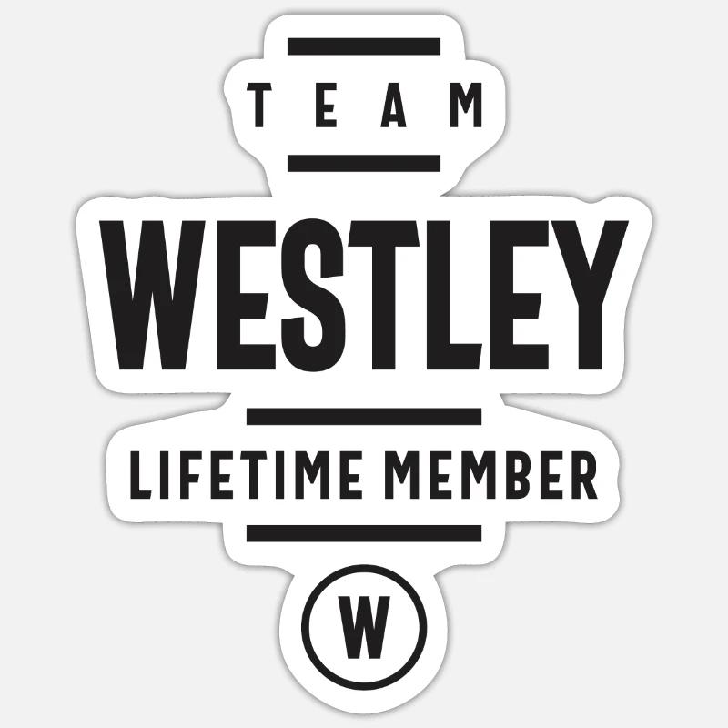Westley Custom Name Sticker size S (10 x 10 cm)
