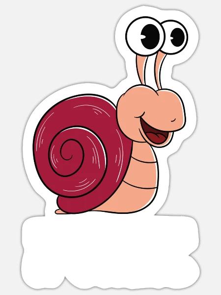 Ich Möchte Eine Schnecke Sein - Sticker Größe S (10 x 10 cm) - Mattweiß