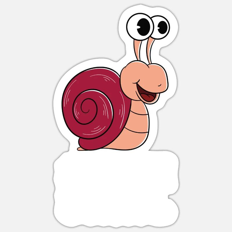 Eine Mutter Die Eine Schnecke Aufgezogen Hat Sticker Größe S (10 x 10 cm)