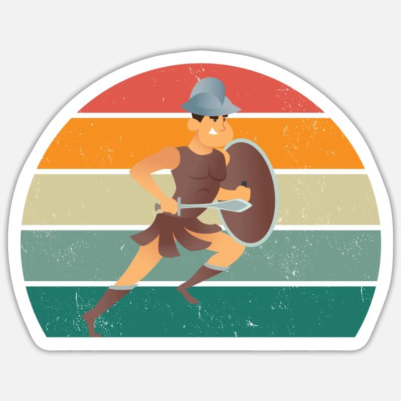 Sword Fighting Sword Blade Lance Sabre Dagger Sticker size S (10 x 10 cm)