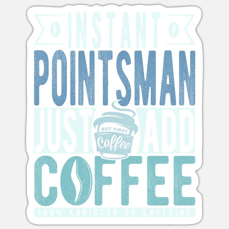 Switch-Setting Coffee Saying - Sticker size S (10 x 10 cm) - white matte
