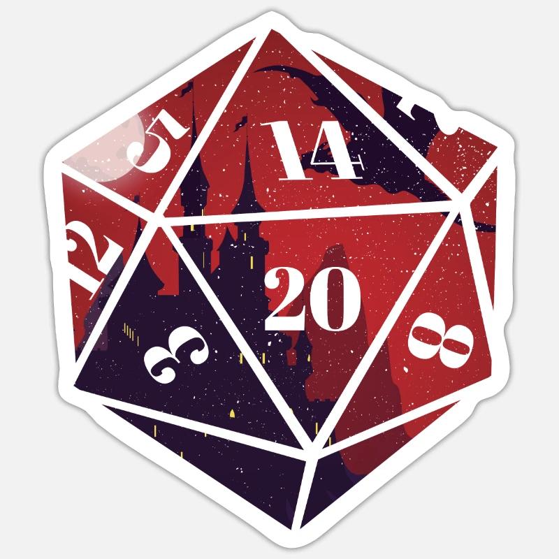 RPG-RPG-Tabletop-Rollenspiele Gamer-Rollenspiel Sticker Größe S (10 x 10 cm)