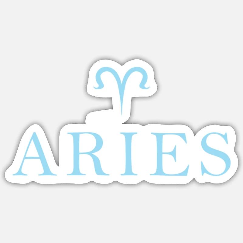 Sternzeichen Aries Widder Sternbild Sticker Größe S (10 x 10 cm)