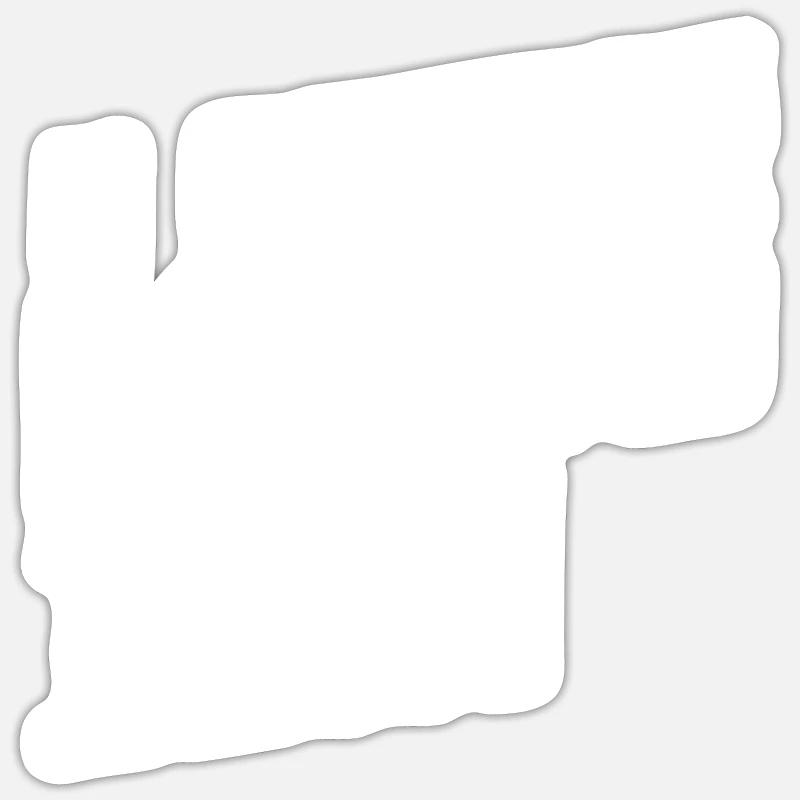 ... muss ich - Spruch Statement Fun Sarkasmus - Sticker Größe S (10 x 10 cm) - Mattweiß