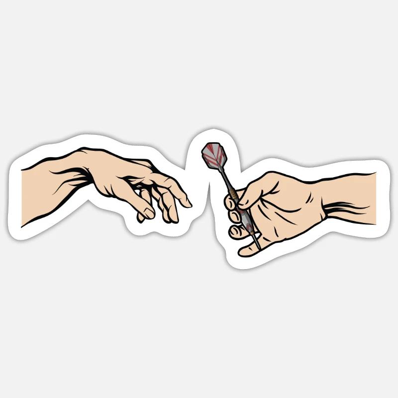 Équipe de fléchettes Association de fléchettes Sticker taille S (10 x 10 cm)