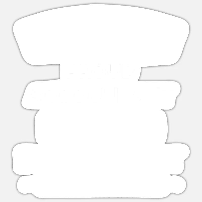 Comptable à la retraite Sticker taille S (10 x 10 cm)