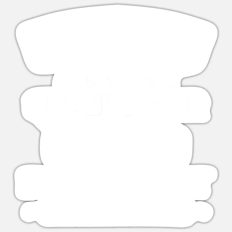 Retired site manager - Sticker size S (10 x 10 cm) - white matte