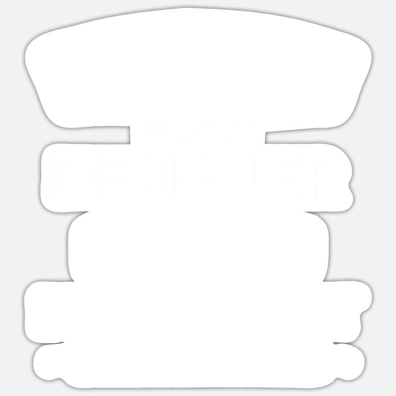 Modedesigner im Ruhestand - Sticker Größe S (10 x 10 cm) - Mattweiß