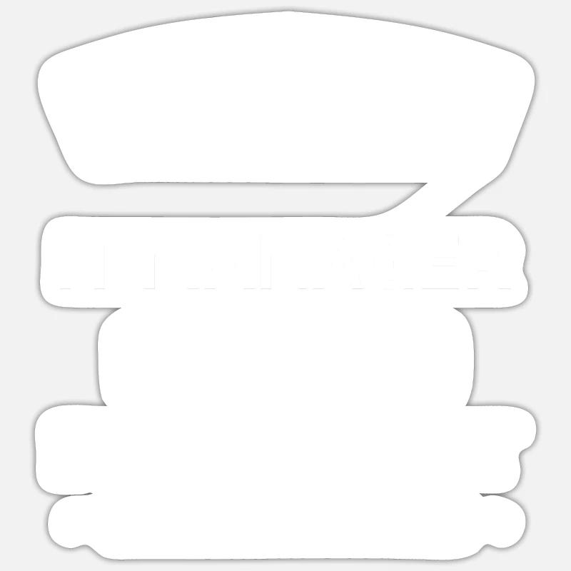 Retired IT Manager - Sticker size S (10 x 10 cm) - white matte