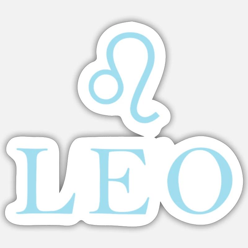 Sternzeichen Leo Löwe Sternbild Sticker Größe S (10 x 10 cm)