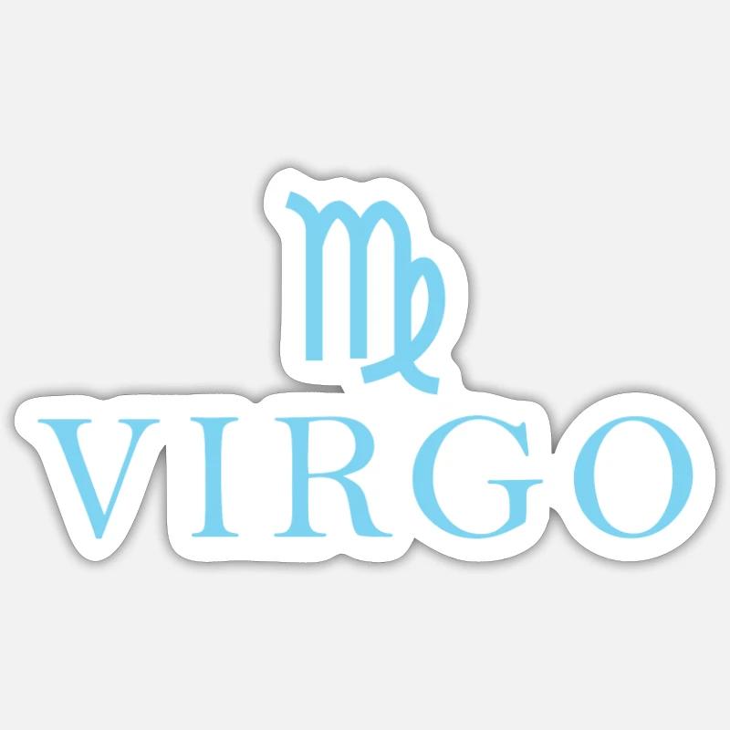Sternzeichen Virgo Jungfrau Sternbild - Sticker Größe S (10 x 10 cm) - Mattweiß