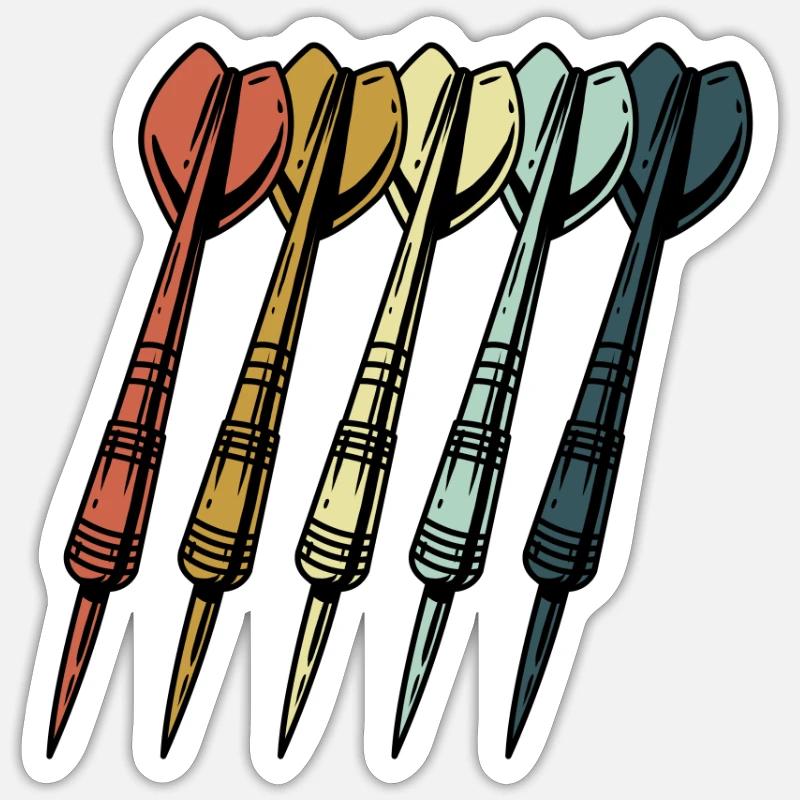 Équipe de fléchettes Association de fléchettes Sticker taille S (10 x 10 cm)