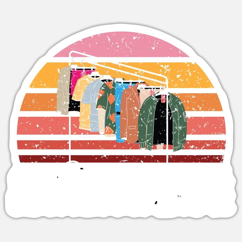 Thrifing Be Back Sometime Schnäppchenjagd Sticker Größe S (10 x 10 cm)