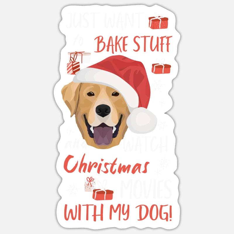 Labrador Merry Christmas - Sticker size S (10 x 10 cm) - white matte
