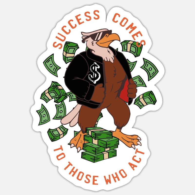 Success Eagle - Sticker Größe S (10 x 10 cm) - Mattweiß