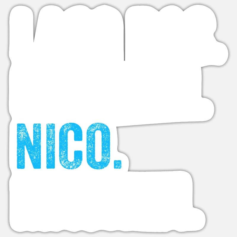 Lass das mal den Nico machen Name Sticker Größe S (10 x 10 cm)