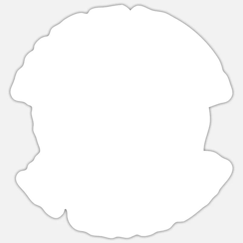 Cactus Jardin Cactus - Sticker taille S (10 x 10 cm) - blanc mat