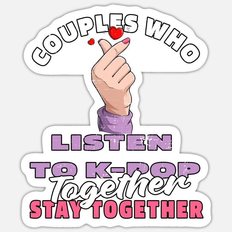 K Pop Kpop Korean Pop Pair Sticker size S (10 x 10 cm)