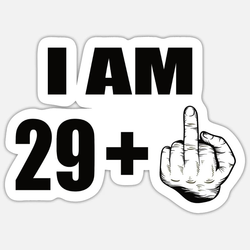 30e anniversaire Sticker taille S (10 x 10 cm)