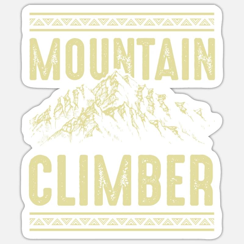Mountain Climbers - Sticker size S (10 x 10 cm) - white matte