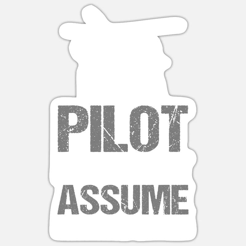 Helicopter Pilot Gift Sticker size S (10 x 10 cm)