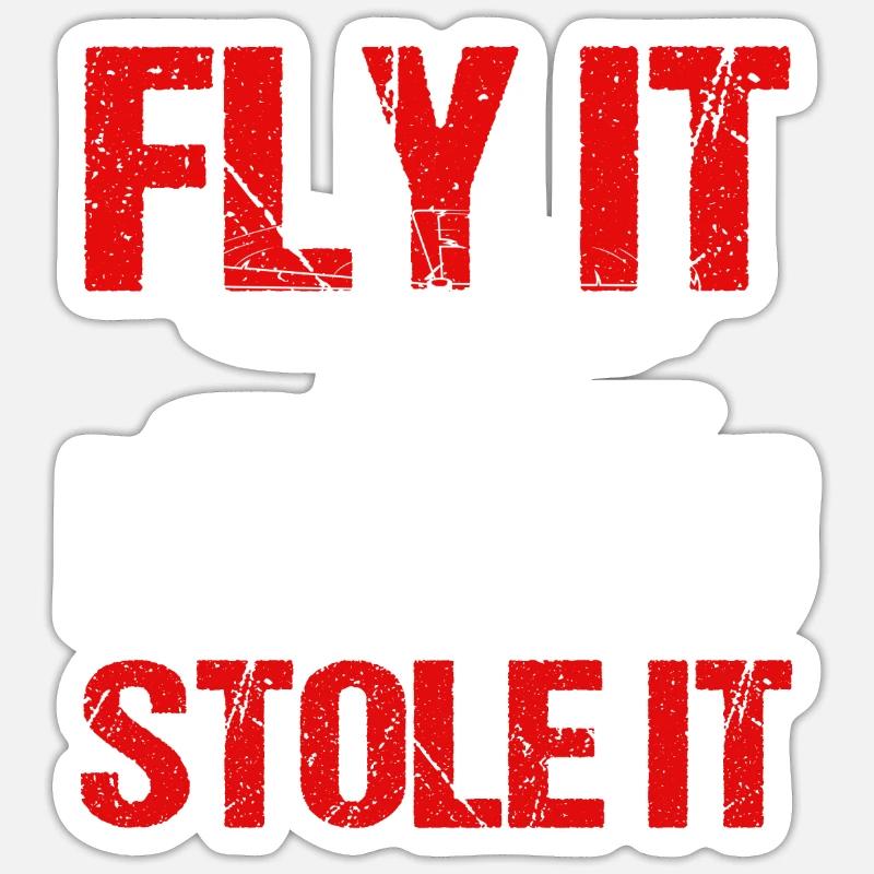Helicopter Pilot Gift Sticker size S (10 x 10 cm)