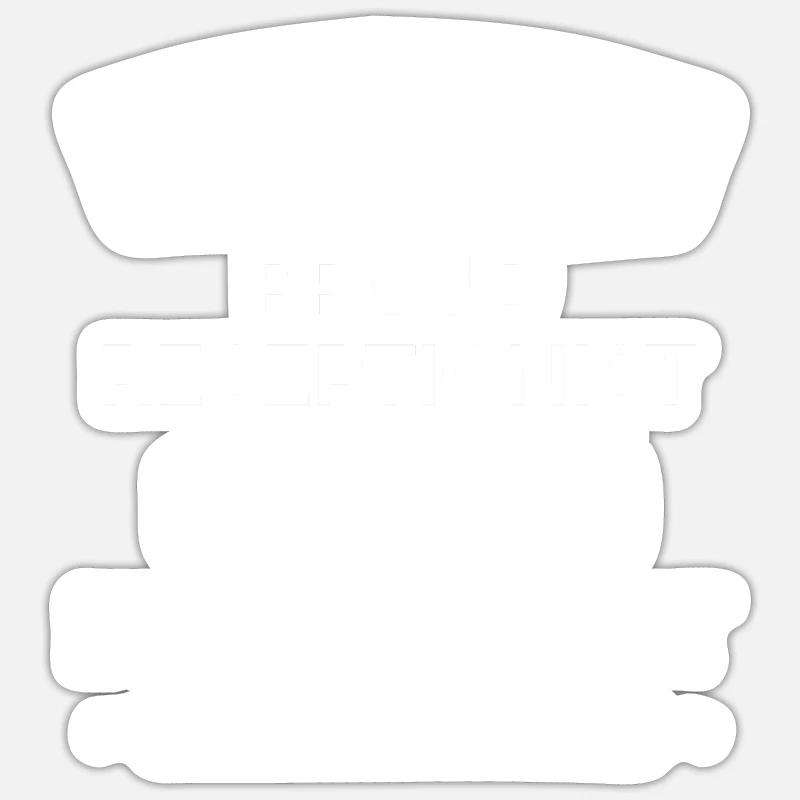 Retired receptionist Sticker size S (10 x 10 cm)