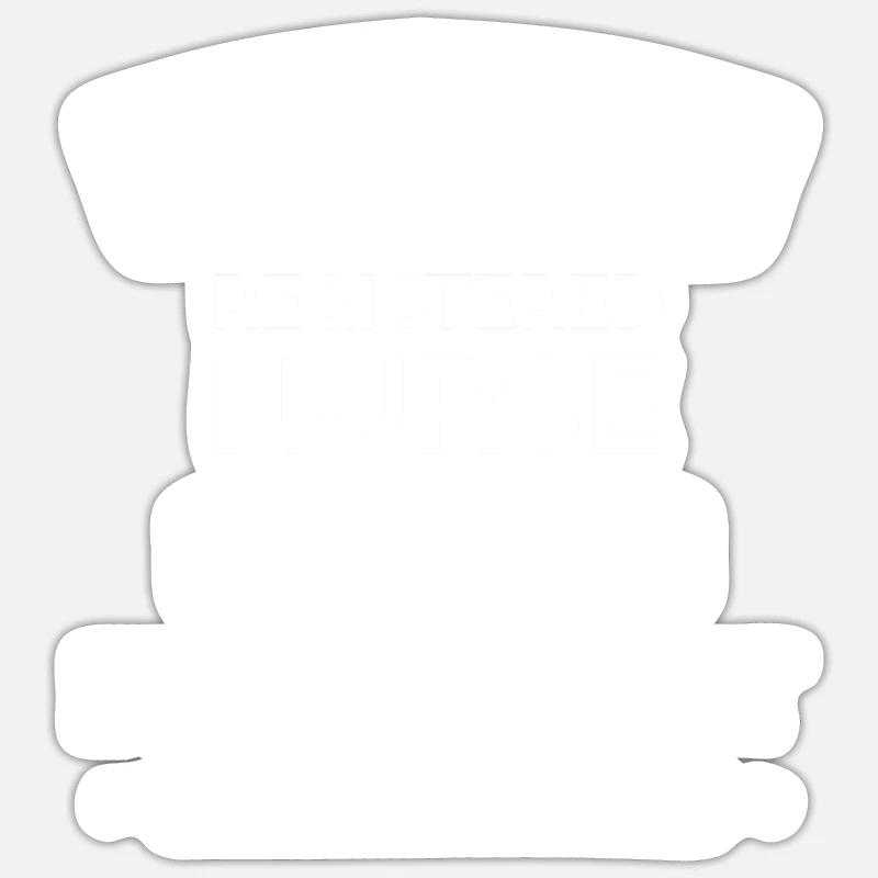 Infirmière Infirmière à la retraite - Sticker taille S (10 x 10 cm) - blanc mat