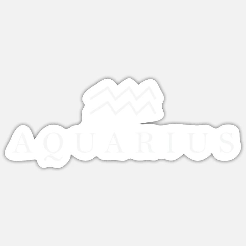 Sternzeichen Aquarius Wassermann Sternbild Sticker Größe S (10 x 10 cm)